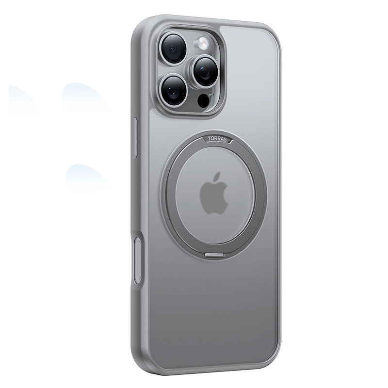 Buy Torras Ostand Pro Series MagSafe Compatible Case for iPhone 16 Pro Max Titanium Grey from Vmart in Pakistan