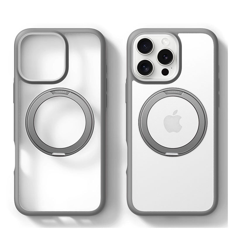 Buy Torras Ostand R Fusion Series MagSafe Compatible Case for iPhone 16 Pro Titanium Grey from Vmart in Pakistan