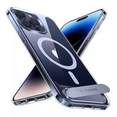 Buy Torras UPro Pstand Series Magsafe Compatible Phone Case for iPhone 15 Pro Max Clear from Vmart in Pakistan