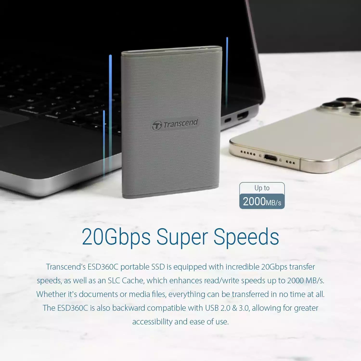 Buy Transcend ESD360C Portable SSD 1TB Vmart in Pakistan