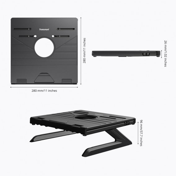 Buy Tronsmart D07 Foldable Laptop Stand - Black from Vmart in Pakistan