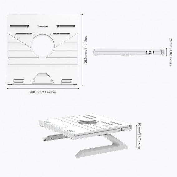 Buy Tronsmart D07 Foldable Laptop Stand - White from Vmart in Pakistan