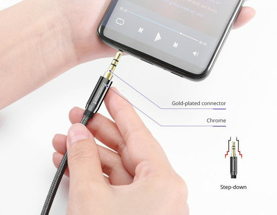 Buy Tronsmart S3C02 4ft + 8ft 3.5mm Premium Stereo AUX Audio Cable from Vmart in Pakistan