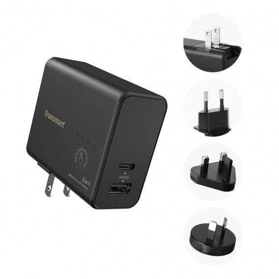 Buy Tronsmart WPB01 2 in 1 Portable Travel Charger from Vmart in Pakistan