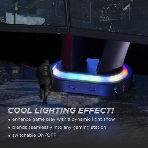 Buy Twisted Minds Dual Monitors Spring-Assisted PRO Gaming Monitor Arm With USB - RGB from Vmart in Pakistan