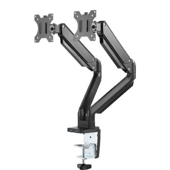 Buy Twisted Minds Premium Dual Monitor Aluminum Gas Spring Pole Mounted Monitor Arm from Vmart in Pakistan