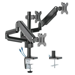 Buy Twisted Minds Premium Triple Monitors Aluminum Pole Mounted Gas Spring Monitor Arm from Vmart in Pakistan