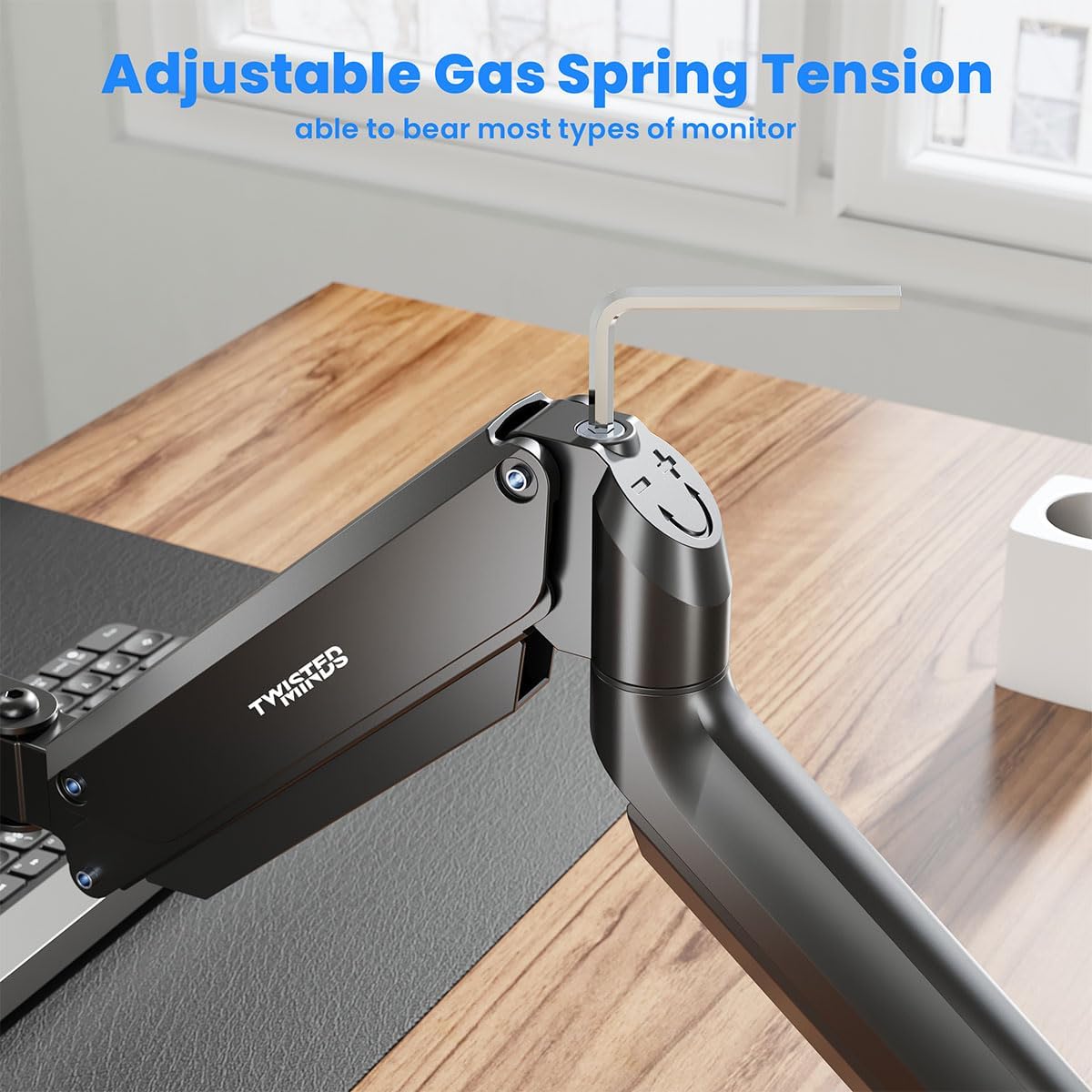 Buy Twisted Minds Single Monitor Aluminum Slim Mechanical Gas Spring Monitor Arm from Vmart in Pakistan