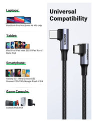 Buy Ugreen 10357 USB C to C 100W Double Angle Cable 3m from Vmart in Pakistan