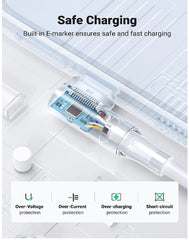 Buy Ugreen 10357 USB C to C 100W Double Angle Cable 3m from Vmart in Pakistan