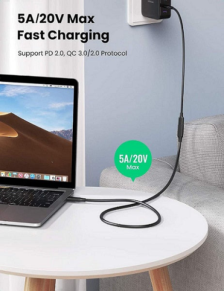 Buy Ugreen 10387 USB C Male to Female Gen2 Extension Cable - 1m from Vmart in Pakistan