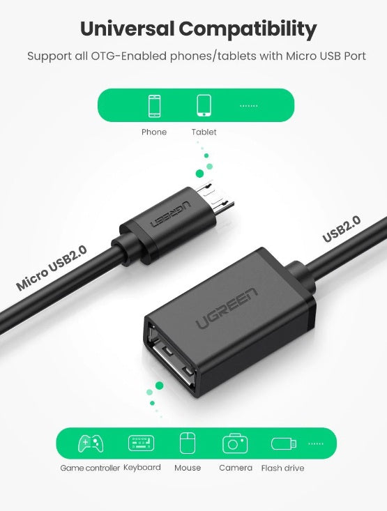 Buy Ugreen 10396 Micro USB 2.0 OTG Adapter Cable from Vmart in Pakistan