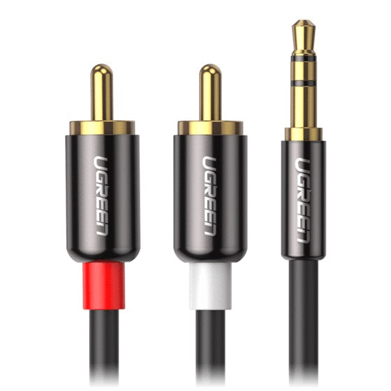 Buy Ugreen 10590 3.5mm to 2RCA Audio Splitter Cable 3m from Vmart in Pakistan