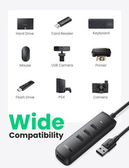Buy Ugreen 10915 4 Ports Powered USB 3.0 Hub from Vmart in Pakistan