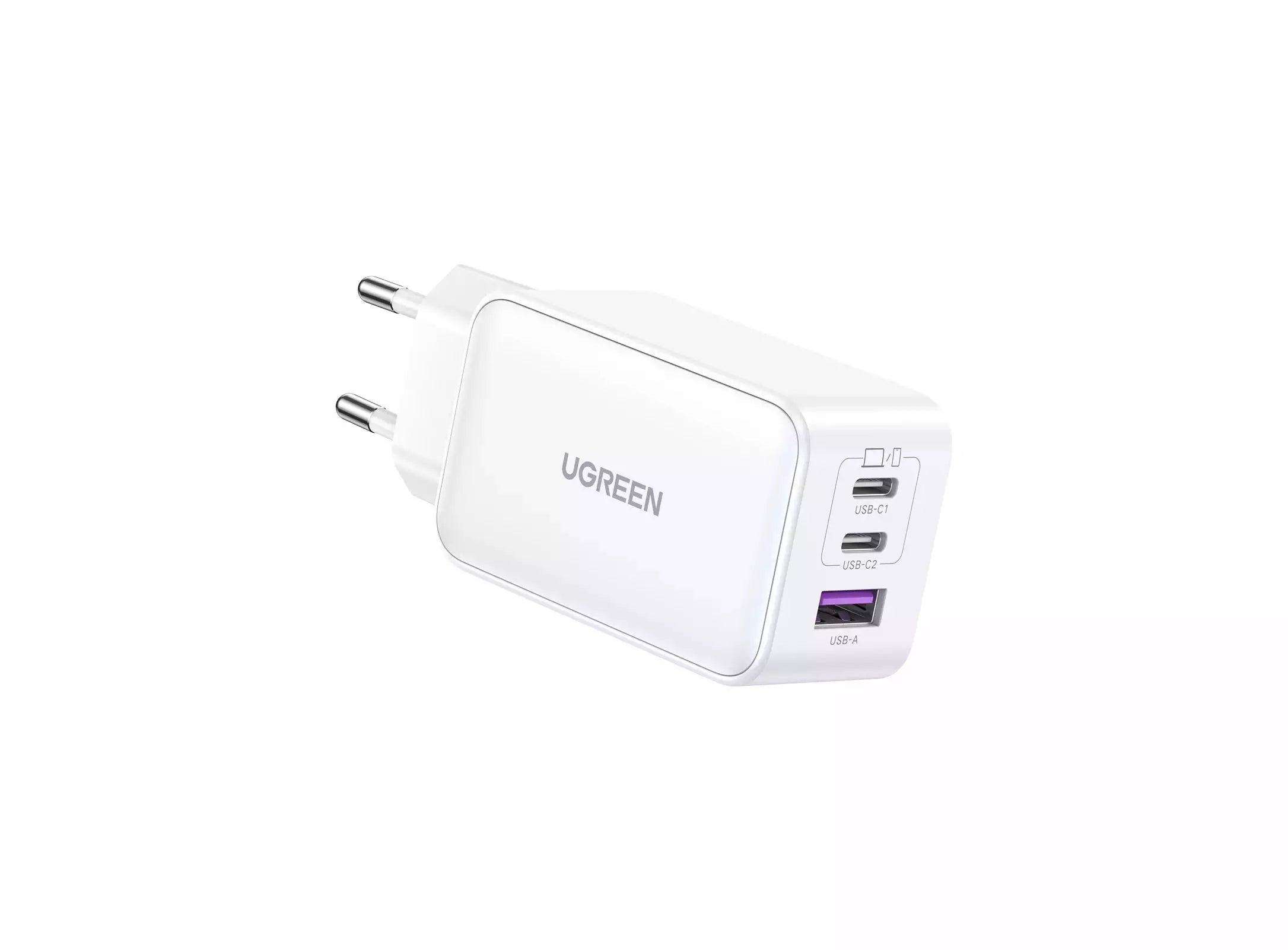Buy Ugreen 15334 65W 3 Port PD GaN Fast Nexode Charger EU Plug White from Vmart in Pakistan