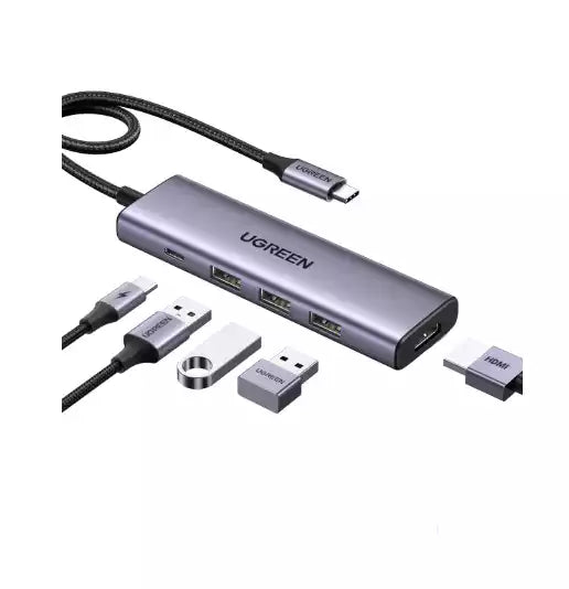 Buy Ugreen 15596 5-in-1 USB-C Hub (100W PD 4K@30Hz HDMI) from Vmart in Pakistan