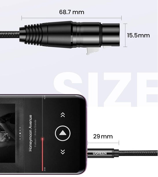 Buy Ugreen 20244 3.5mm Three-Pole Male to XLR Female Audio Cable 2m from Vmart in Pakistan