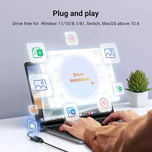 Buy Ugreen 20254 USB to Ethernet Adapter RJ45 Wired LAN Adapter from Vmart in Pakistan