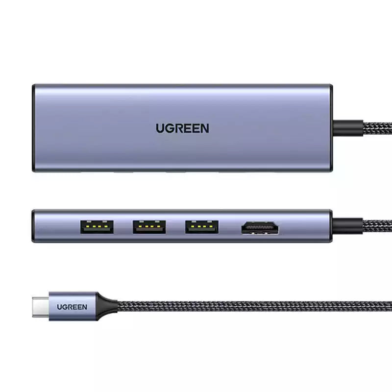Buy Ugreen 20956A USB-C to HDMI Hub Adapter 3x USB-A 3.0 SD/TF from Vmart in Pakistan