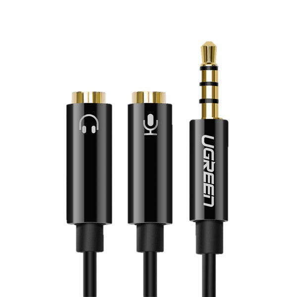 Buy Ugreen 30620 Headphone Splitter Cable with Mic - Black from Vmart in Pakistan
