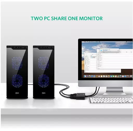 Buy Ugreen 30711 VGA 2 in 1 Out Switch 2 Port Audio Video Switcher from Vmart in Pakistan