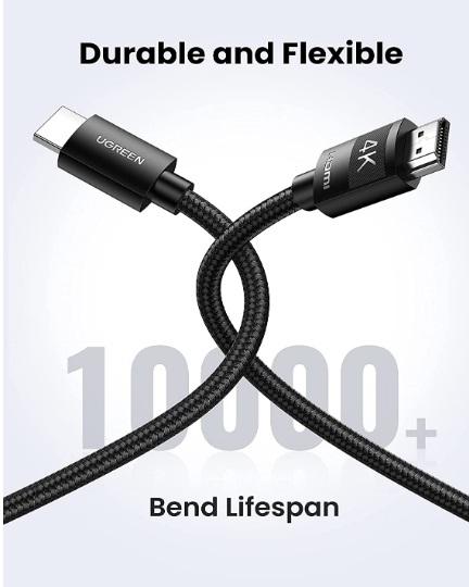 Buy Ugreen 40104 4K HDMI Braided Cable 10m from Vmart in Pakistan