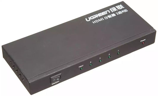 Buy Ugreen 40202EU 1x4 HDMI Amplifier Splitter Black from Vmart in Pakistan