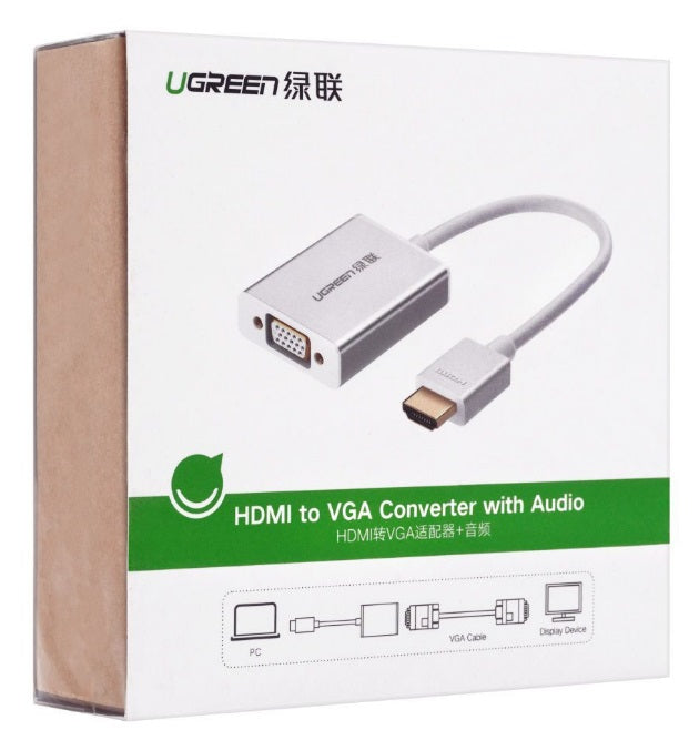 Buy Ugreen 40212 HDMI TO VGA Converter With Audio from Vmart in Pakistan