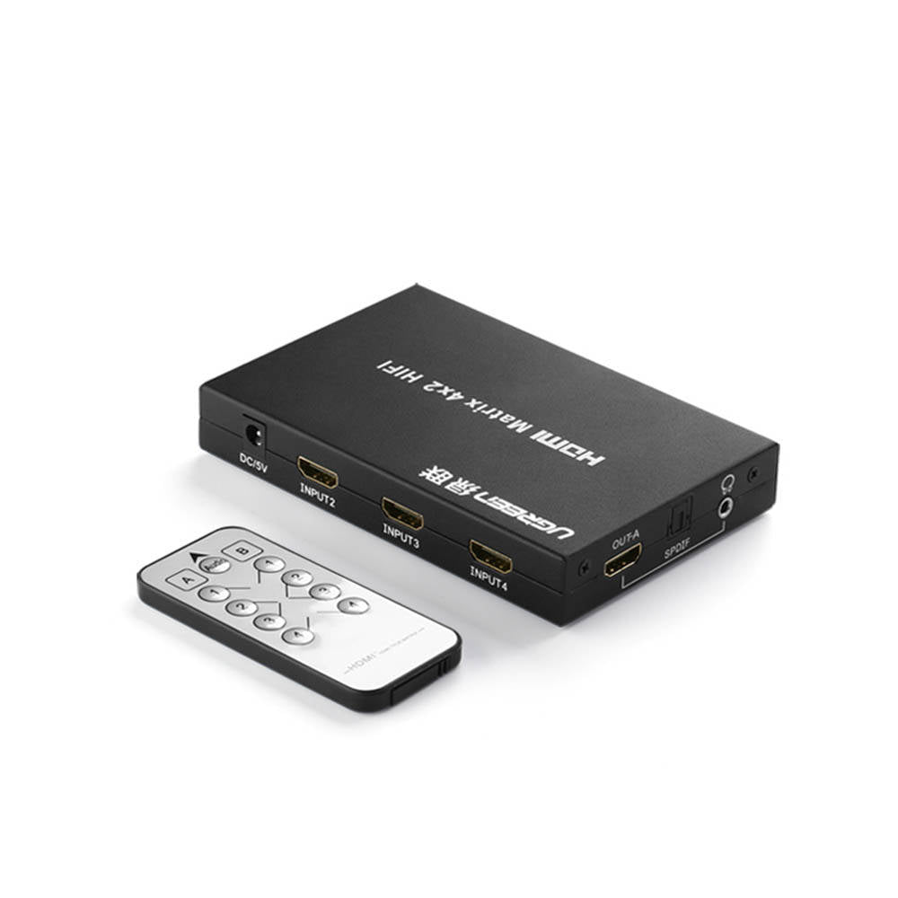Buy Ugreen 40216 4x2 HDMI Matrix Switch Box Black from Vmart in Pakistan