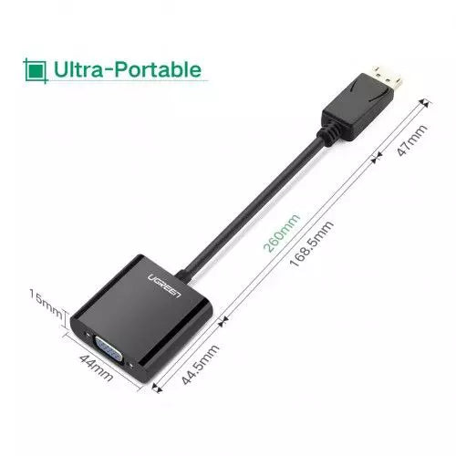 Buy Ugreen 40744 HDMI To VGA + HDMI + 3.5mm Converter from Vmart in Pakistan