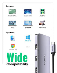 Buy Ugreen 40873 9-in-1 HDMI Ethernet USB C Hub from Vmart in Pakistan