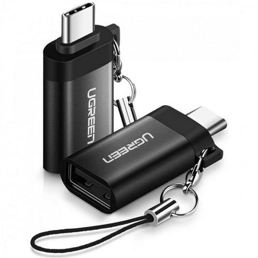 Buy Ugreen 50283 Type C Male To USB 3.0 A Adapter With Lanyard - Black from Vmart in Pakistan