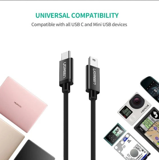 Buy Ugreen 50445 USB C to Mini USB Cable - 1M from Vmart in Pakistan