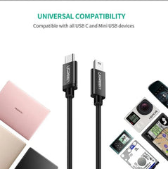 Buy Ugreen 50445 USB C to Mini USB Cable - 1M from Vmart in Pakistan