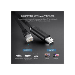 Buy Ugreen 60813 USB To RJ45 Console Cable - 3m from Vmart in Pakistan