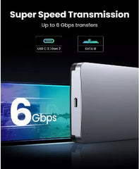 Buy Ugreen 70499 USB C Hard Drive Enclosure for 2.5 SATA SSD/HDD from Vmart in Pakistan