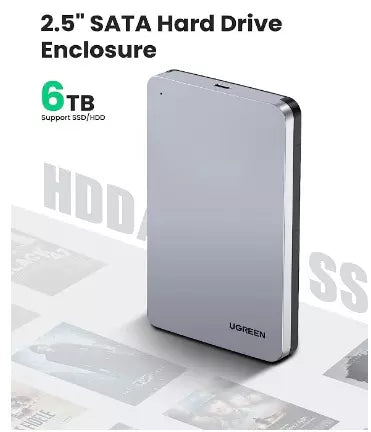 Buy Ugreen 70499 USB C Hard Drive Enclosure for 2.5 SATA SSD/HDD from Vmart in Pakistan