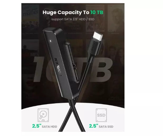 Buy Ugreen 70610 SATA to USB C Adapter Cable for 2.5 SSD/HDD from Vmart in Pakistan