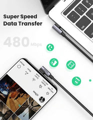 Buy Ugreen 70698 Right Angle 100W USB C to USB C Cable 2m from Vmart in Pakistan