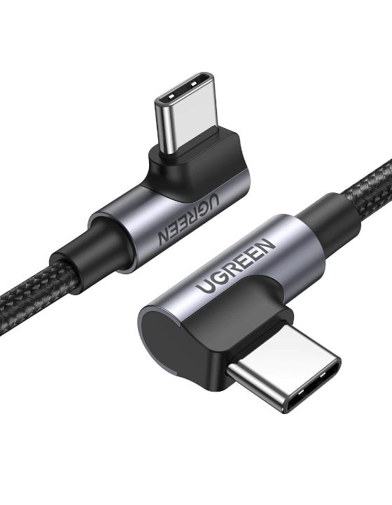 Buy Ugreen 70698 Right Angle 100W USB C to USB C Cable 2m from Vmart in Pakistan