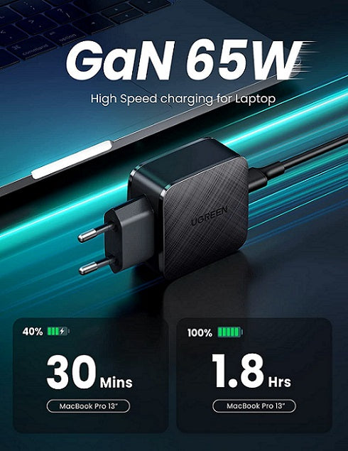 Buy Ugreen 70817 65W GaN USB C Fast Charger from Vmart in Pakistan
