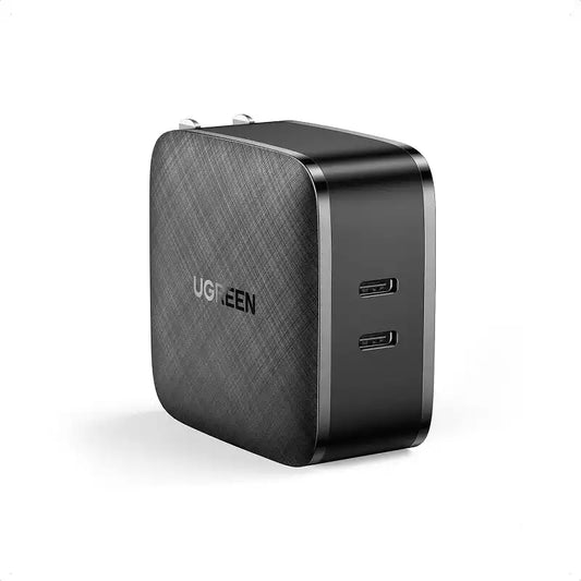 Buy Ugreen 70866 66W 2c Dual USB Type C US Foldable PD qc4.0 Fast Charger Black from Vmart in Pakistan