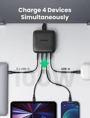 Buy Ugreen 70870 100W USB C Desktop Charger - 4 Ports from Vmart in Pakistan