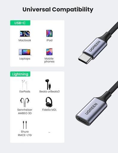 Buy Ugreen 70953 USB C to Lightning Audio Adapter from Vmart in Pakistan