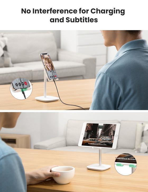 Buy Ugreen 80358 Height Adjustable Desk Phone Holder - White from Vmart in Pakistan