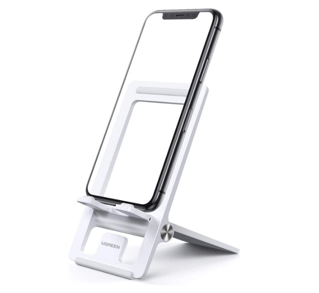 Buy Ugreen 80703 Phone Stand Foldable Cell Phone Desk Holder - White from Vmart in Pakistan
