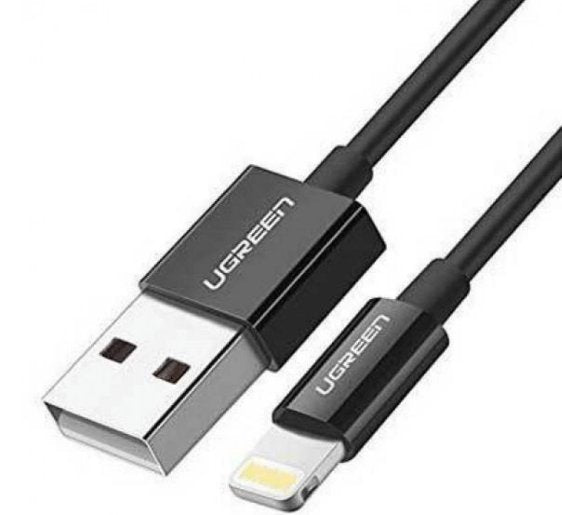 Buy Ugreen 80822 Lightning To USB 2.0 A Male Cable 1m Black from Vmart in Pakistan