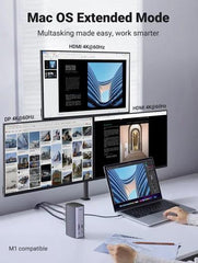 Buy Ugreen 90325 USB C Triple Display Docking Station (12-in-1) from Vmart in Pakistan