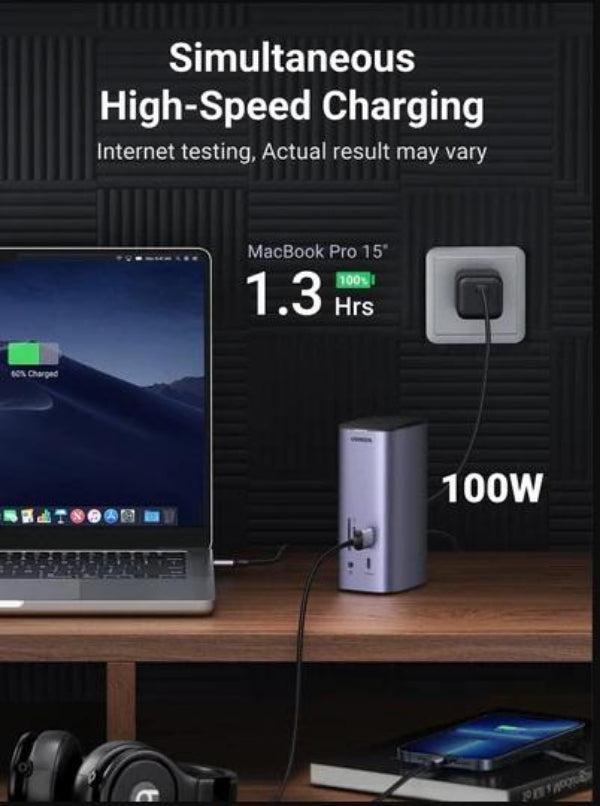 Buy Ugreen 90325 USB C Triple Display Docking Station (12-in-1) from Vmart in Pakistan