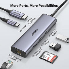 Buy Ugreen 90568 7 in 1 USB C Hub with 4K HDMI from Vmart in Pakistan